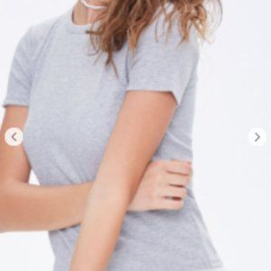 Forever 21 White Knitted T-shirt